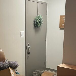 Faux eucalyptus wreath